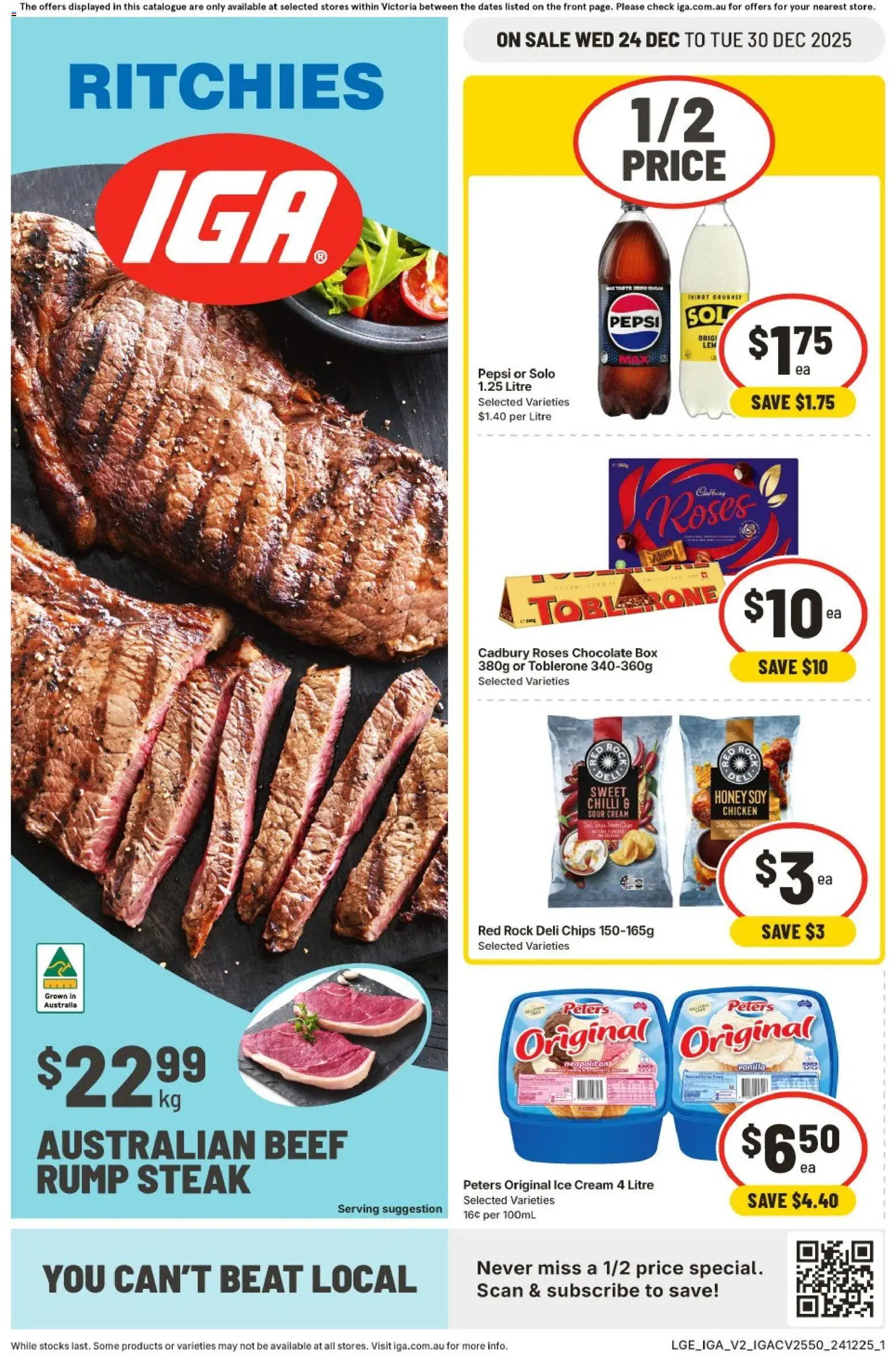 IGA Ritchies VIC - page 1- valid from 24/12/2025