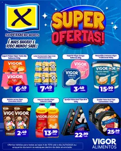 Pré-visualização X Supermercados - Ofertas Vigor válida a partir de 17/10/2025
