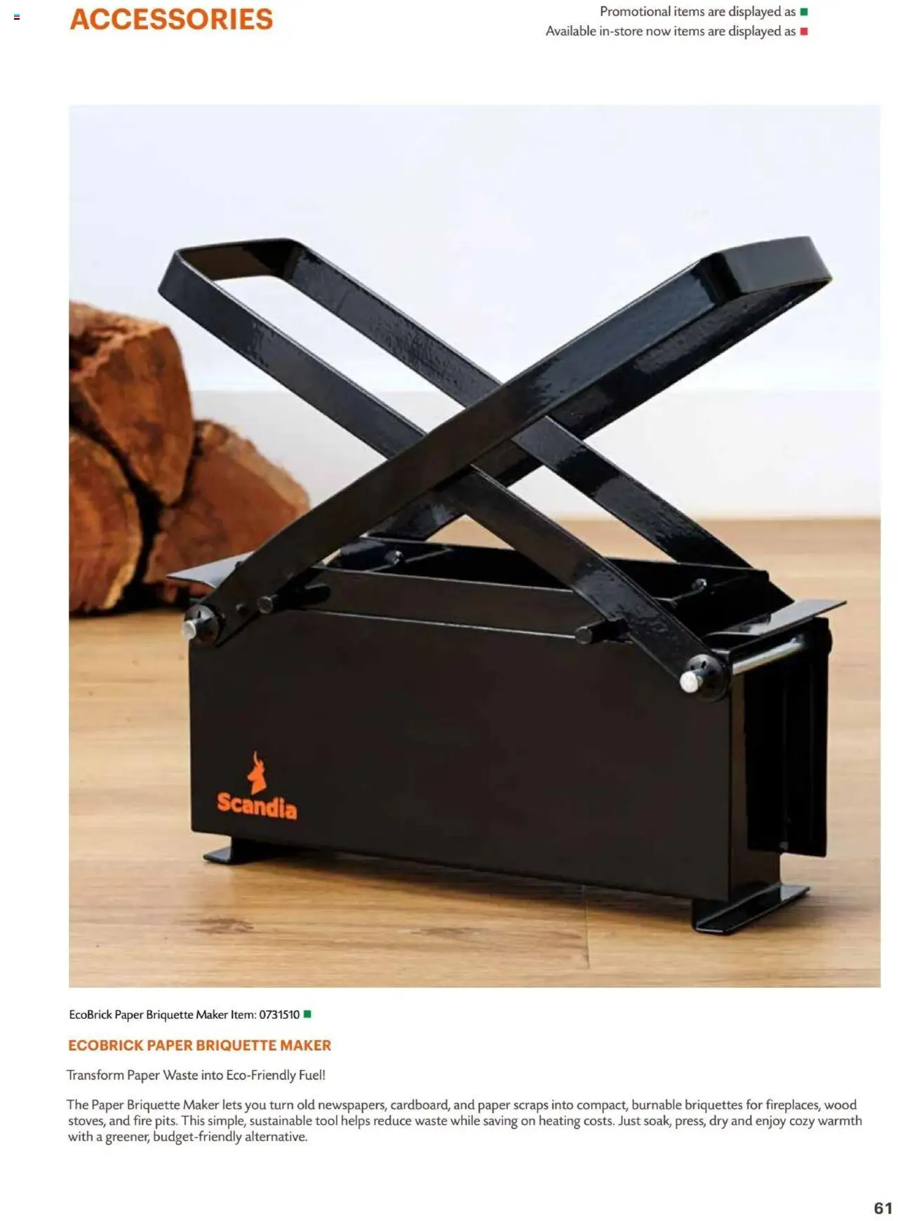 Bunnings Warehouse Scandia Range & Accessories Brochure 2025 - page 61- valid from 31/03/2025