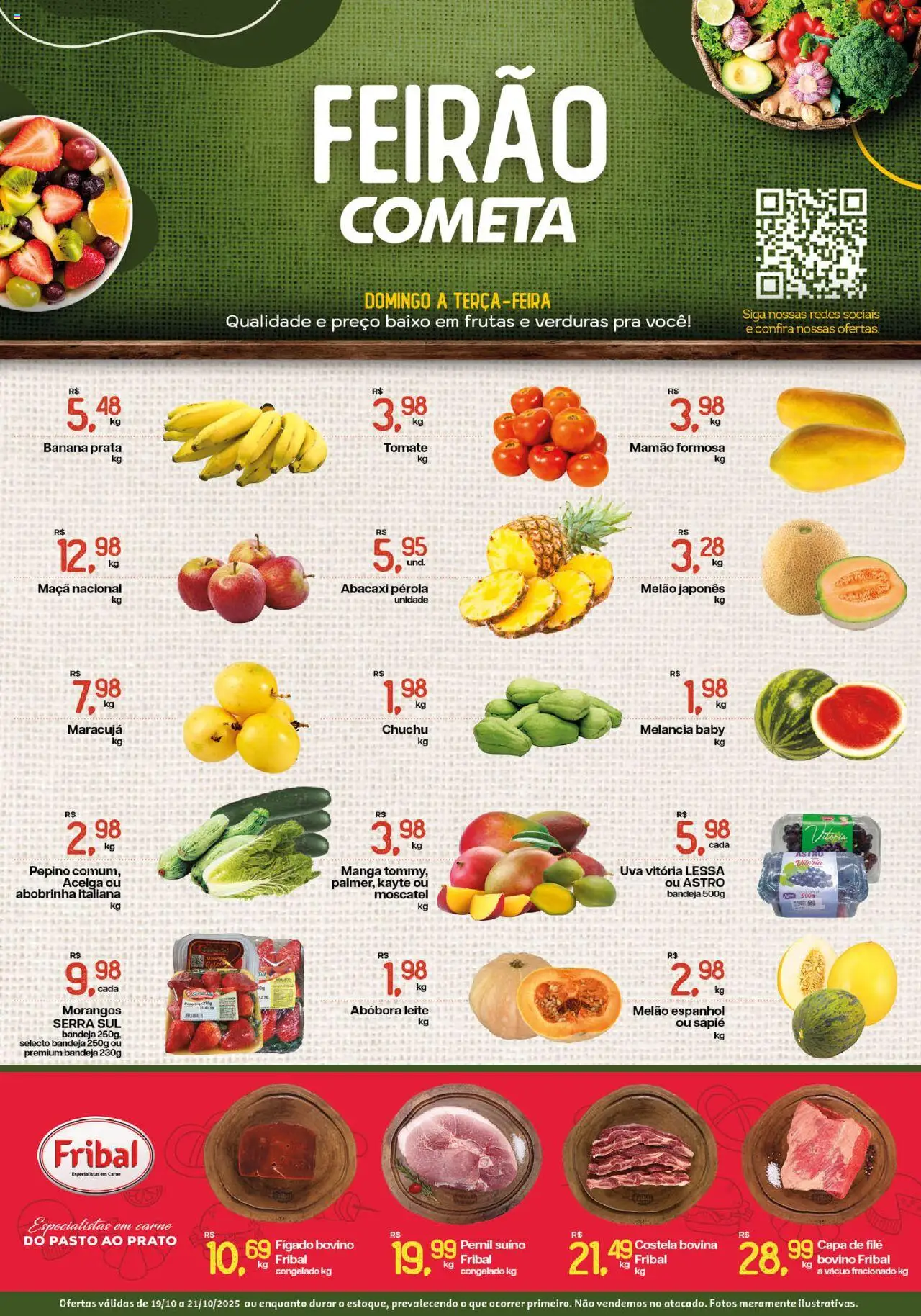 Cometa Supermercados - Ofertas Feirão - página 1- válido a partir de 19/10/2025
