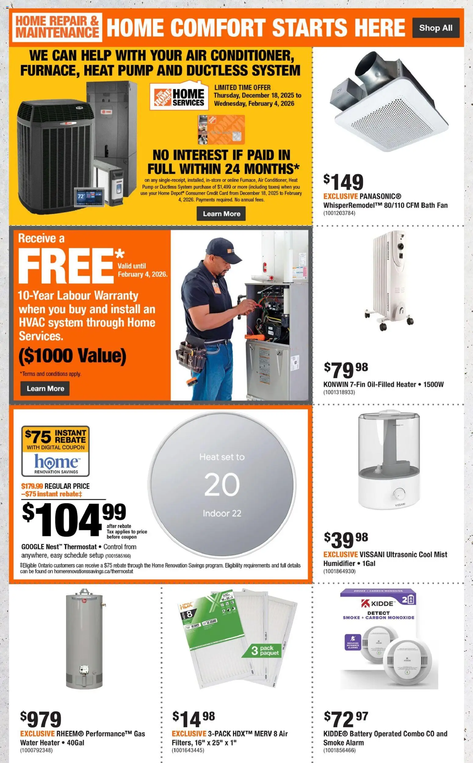 Home Depot weekly flyer / circulaire - page 5- valid from Jan 15, 2026