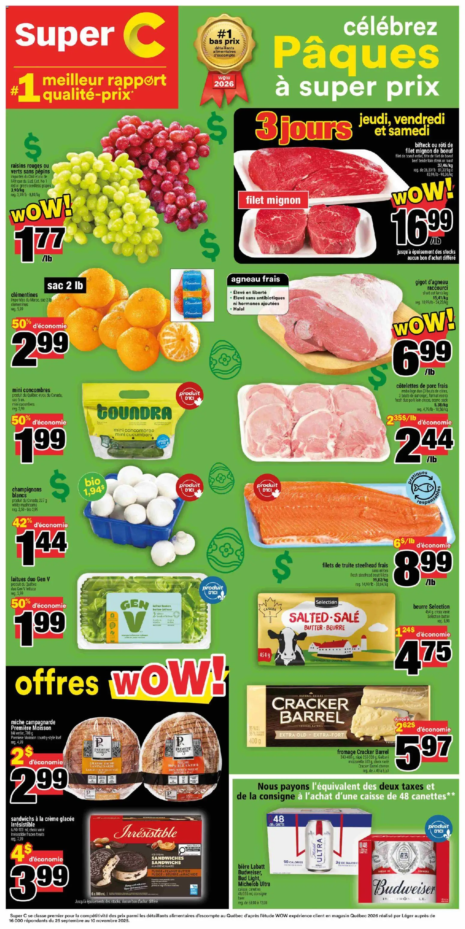 Super C weekly flyer / circulaire - page 1- valid from Apr 2, 2026