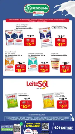 Pré-visualização Semar Supermercado - Ofertas La Serenissima válida a partir de 07/11/2025
