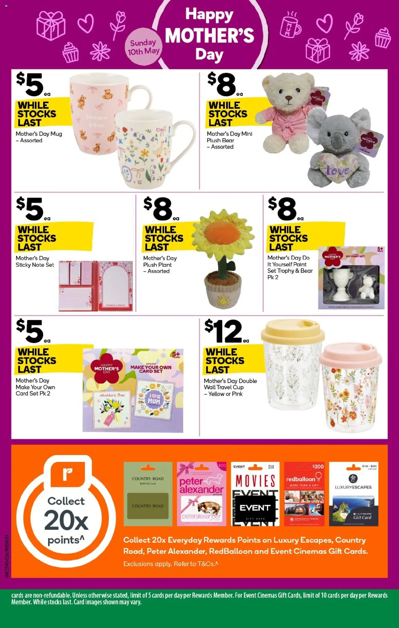 Woolworths catalogue  - page 10- valid from 29/04/2026