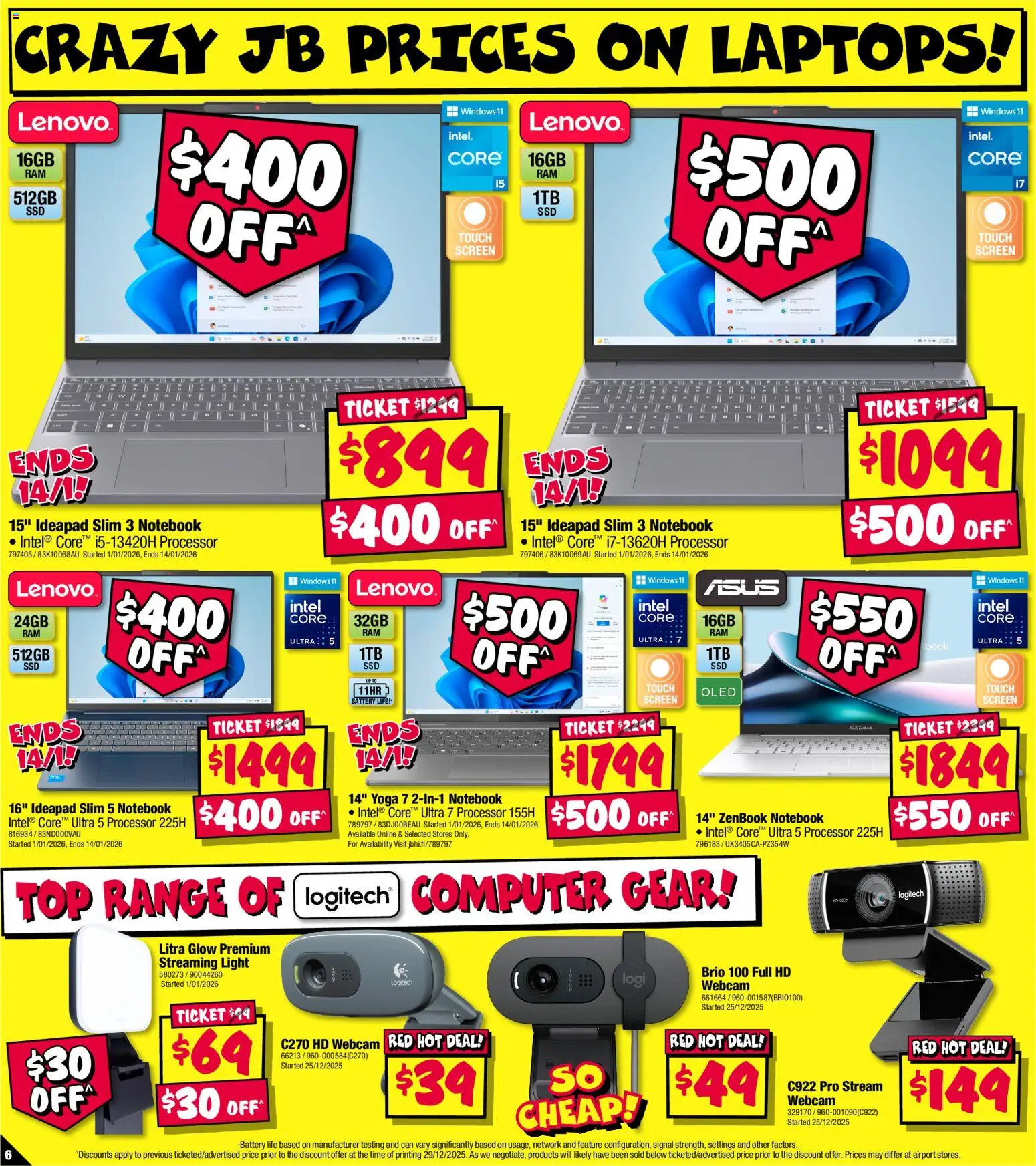 JB Hi-Fi  Catalogue  - page 6- valid from 08/01/2026