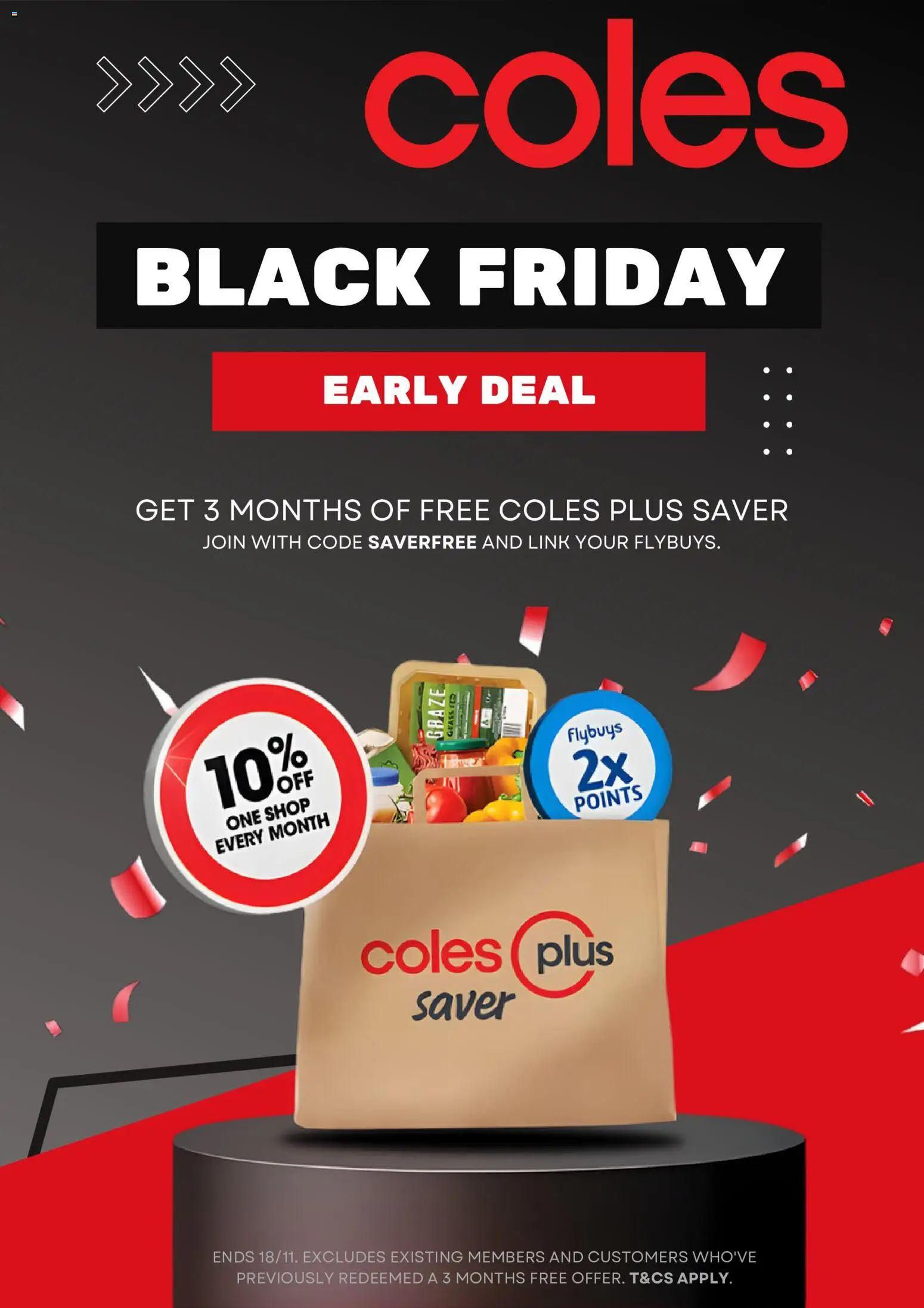 Coles Black Friday - page 1- valid from 05/11/2025