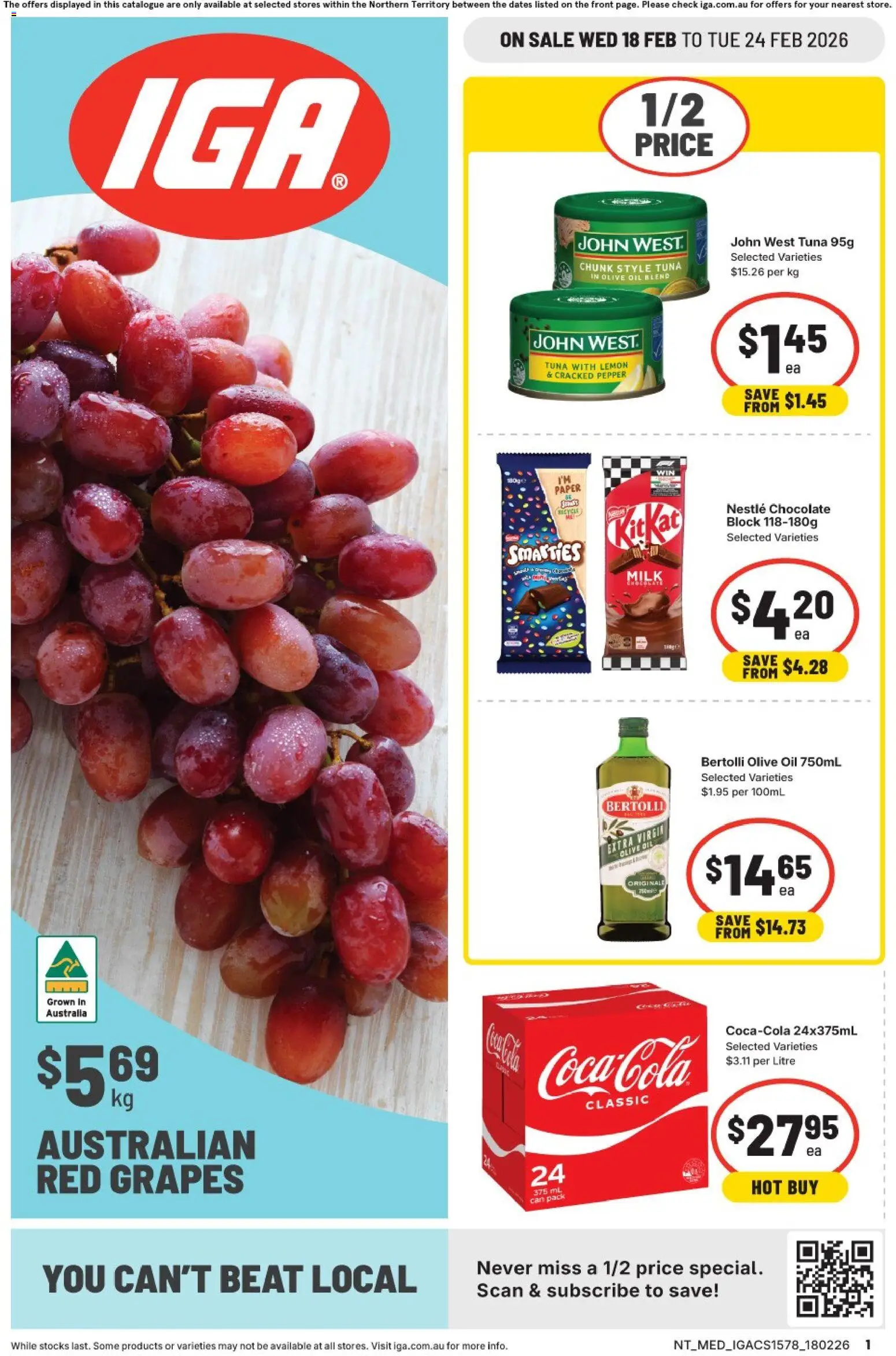 IGA Catalogue NT - page 1- valid from 18/02/2026