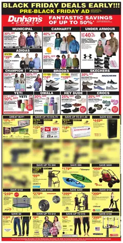 Preview Dunham's Sports Black Friday valid from 11/22/2025