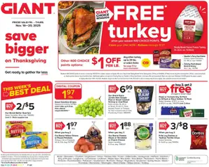 Preview Giant Weekly Ad valid from 11/14/2025