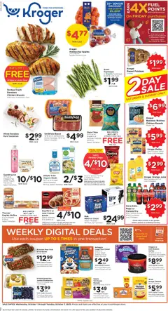 Preview Kroger Weekly Ad valid from 10/01/2025