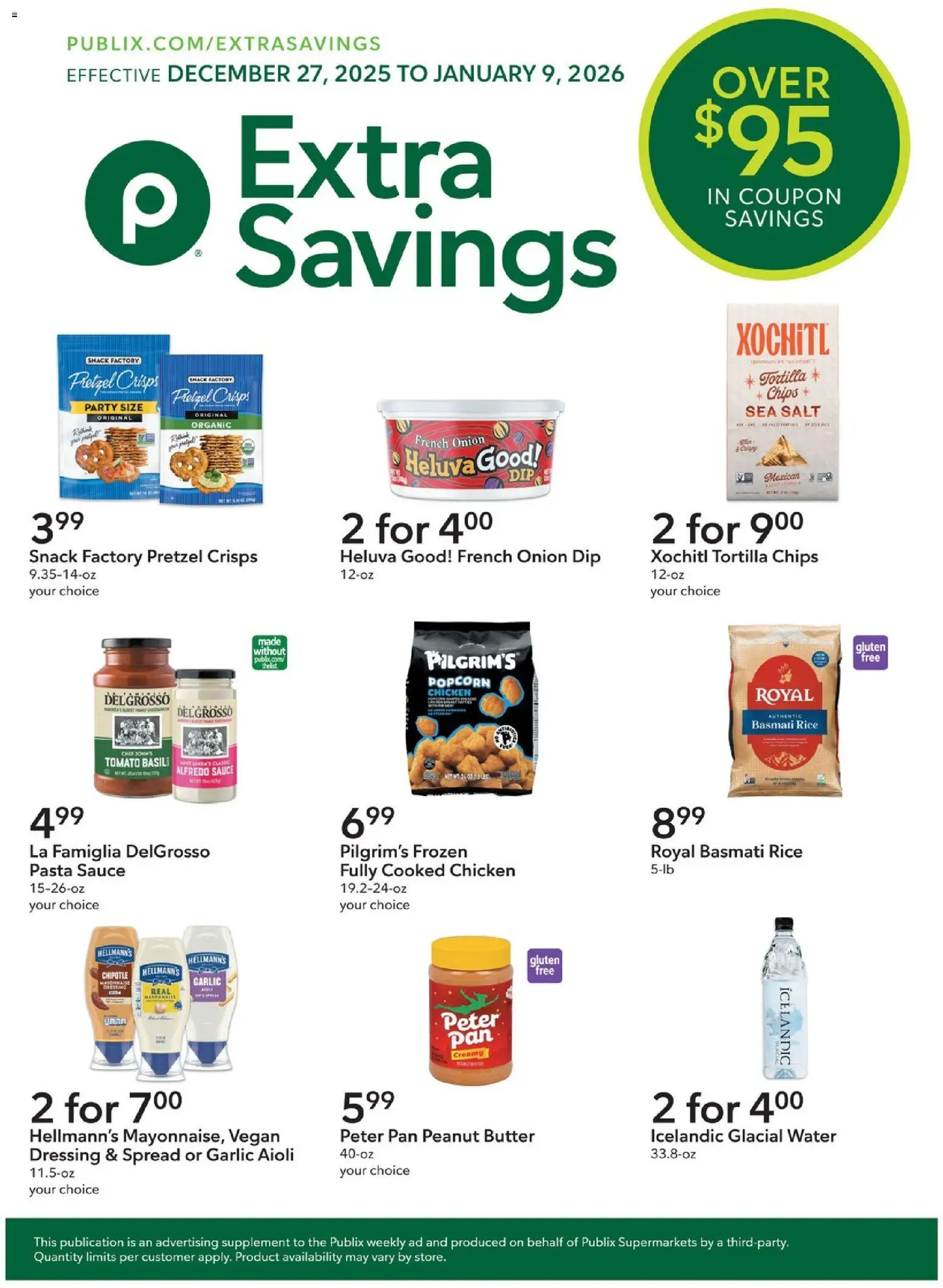 Publix Extra Savings - page 1- valid from 12/27/2025