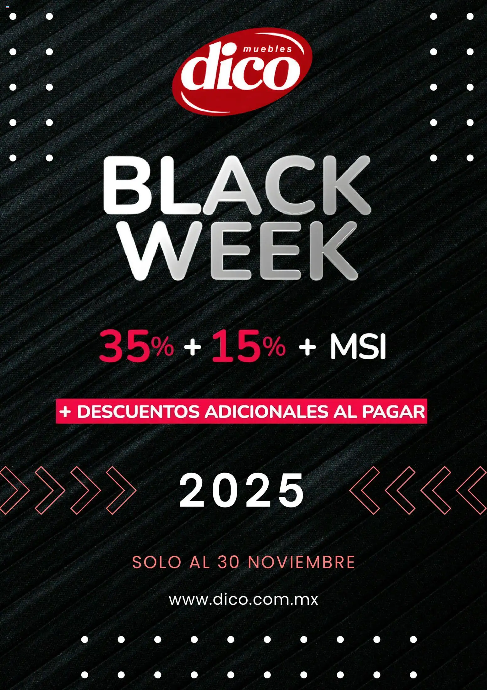 Muebles Dico Black Friday - página 1- válido desde 26/11/2025