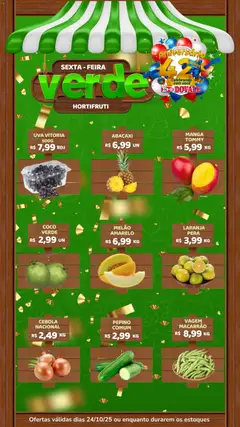 Pré-visualização Dovale - Ofertas Hortifruti válida a partir de 24/10/2025