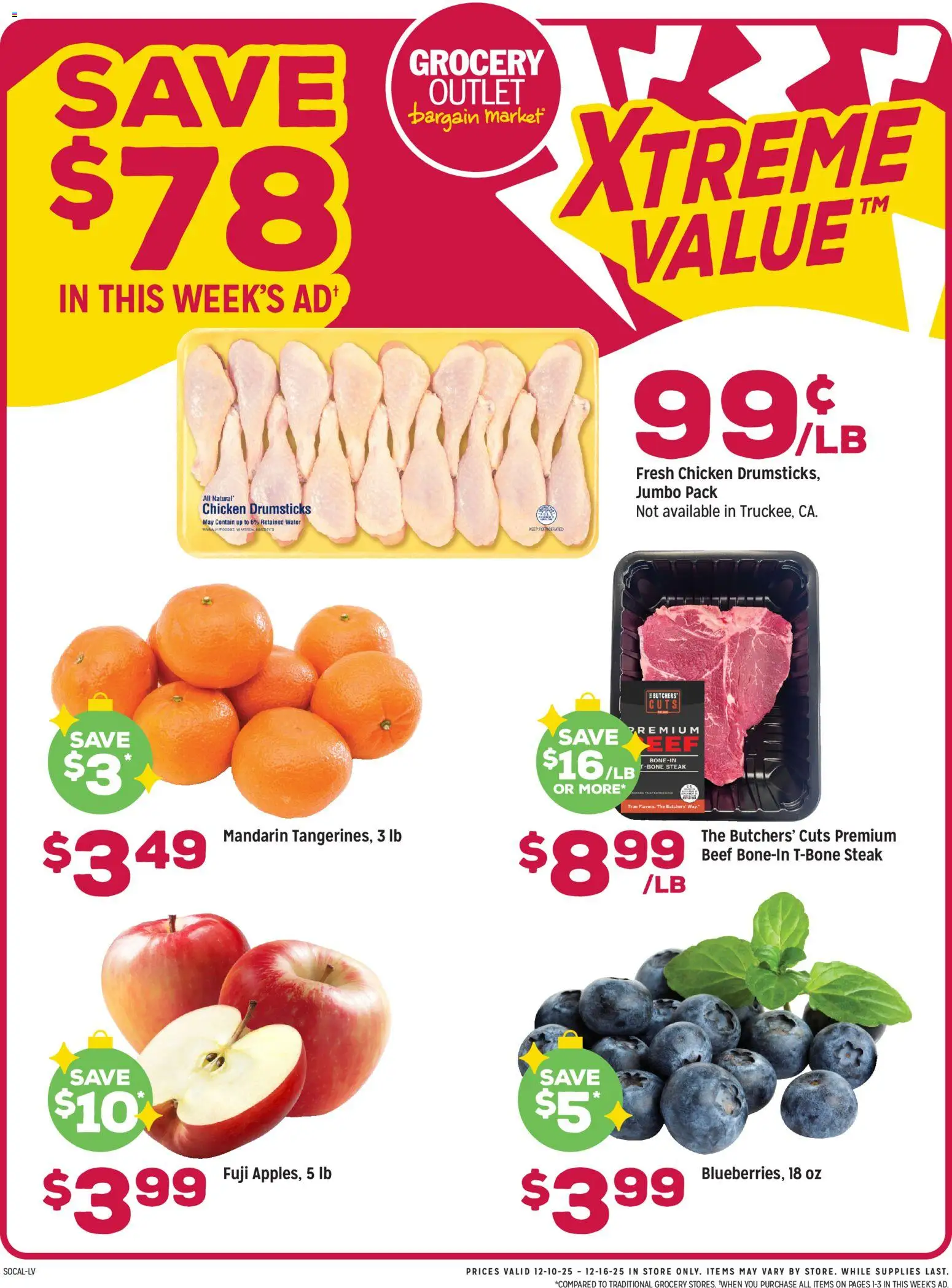 Grocery Outlet Weekly Ad - CA - page 1- valid from 12/10/2025