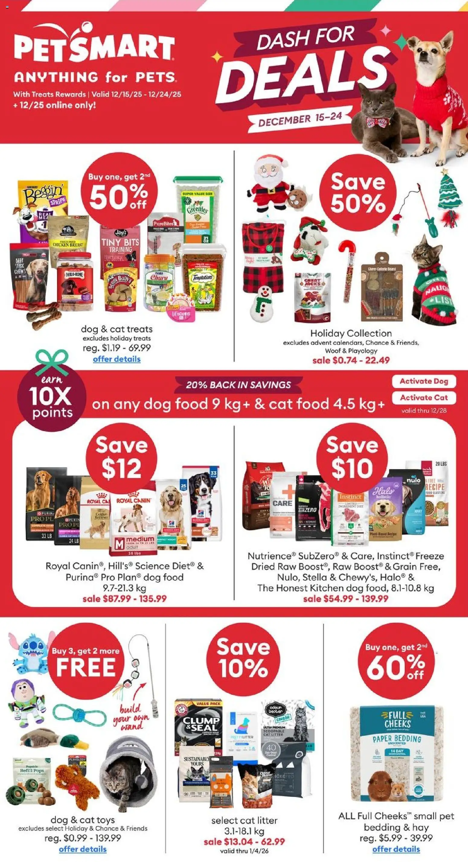 Petsmart weekly flyer / circulaire - page 1- valid from Dec 15, 2025