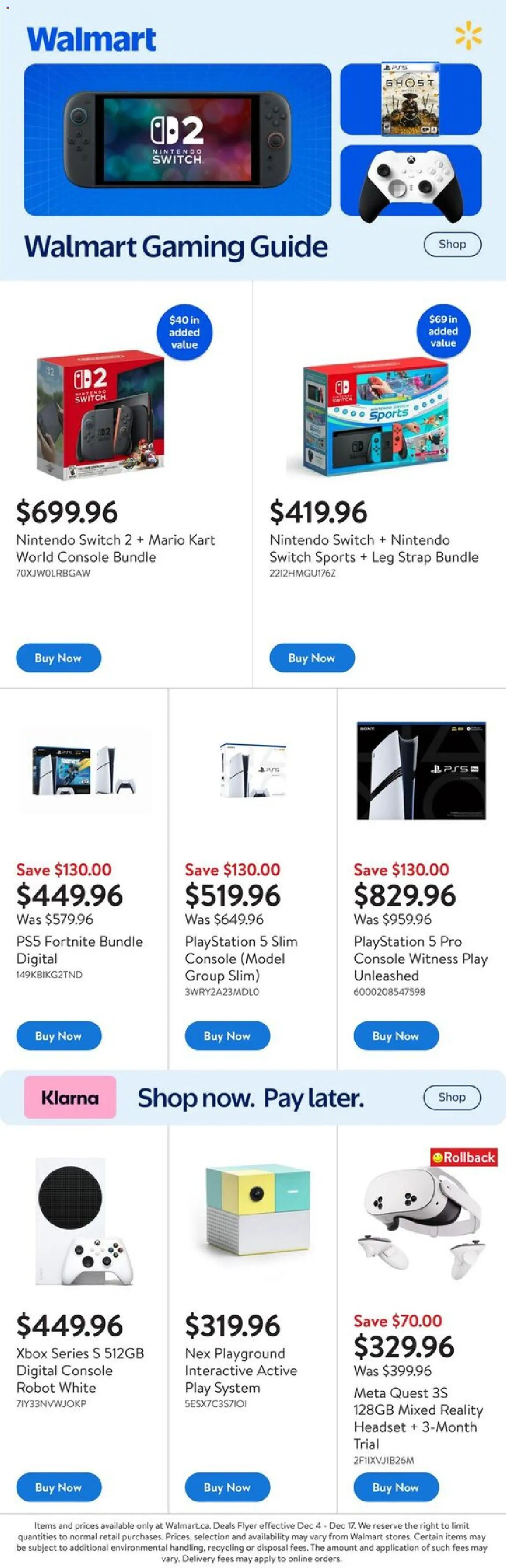 Walmart - Extended Aisle - page 1- valid from Dec 4, 2025