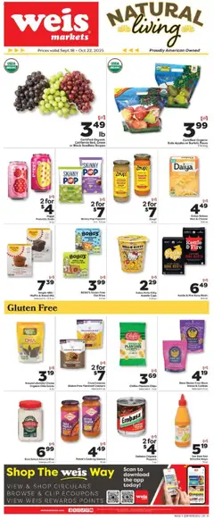 Preview Weis Natural Living valid from 09/18/2025