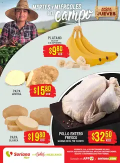 Soriana - Martes y Miércoles del Campo Híper: Tijuana, Mexicali, Ensenada, San Luis Río Colorado y Tecate válido desde 02/09/2025