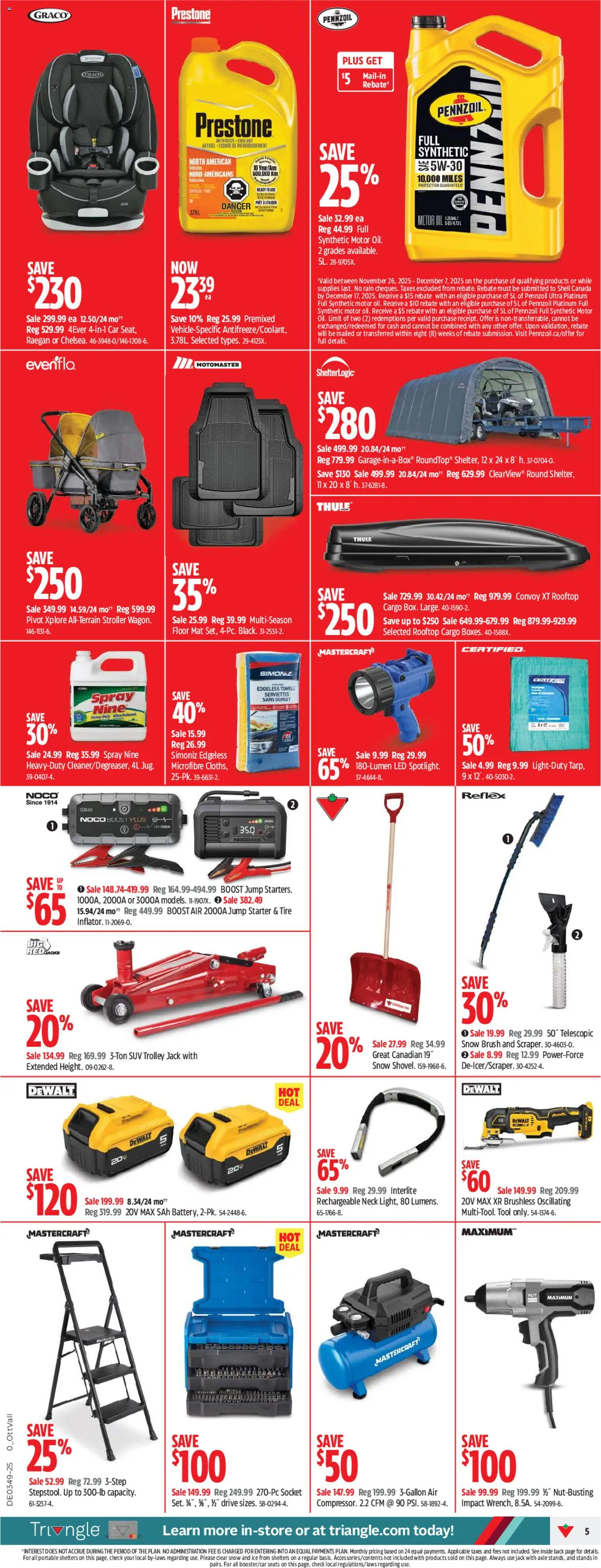 Canadian Tire weekly flyer - page 5- valid from Nov 27, 2025
