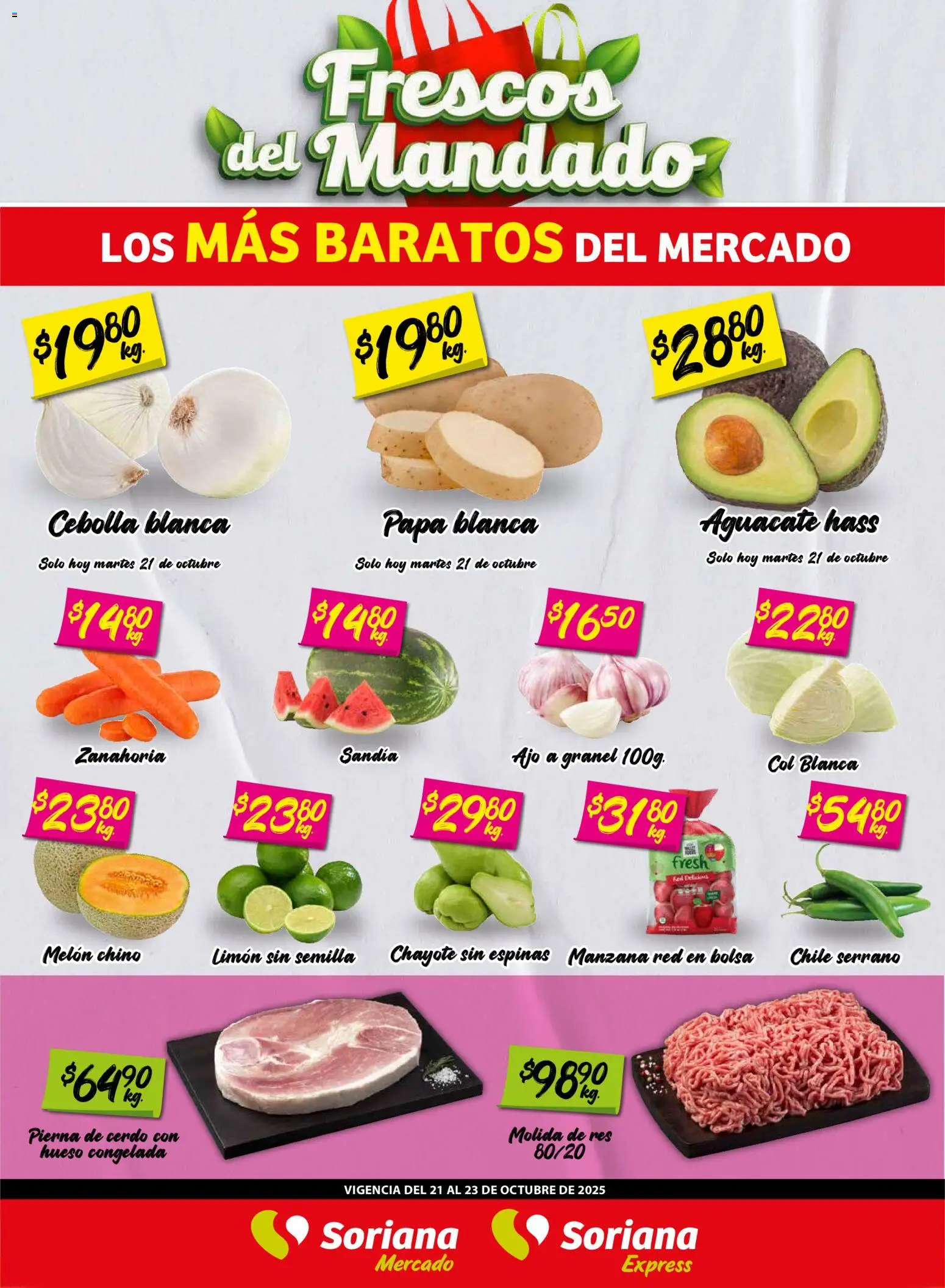 Soriana - Frescos del Mandado Mercado: Tamaulipas - página 1- válido desde 21/10/2025