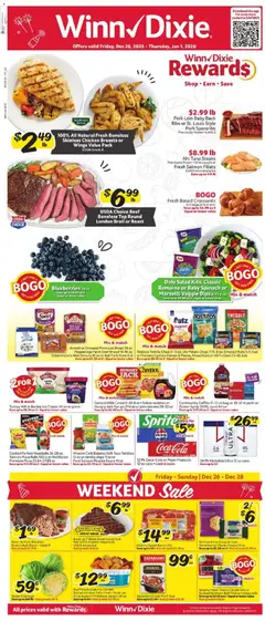 Preview Winn Dixie Weekly Ad valid from 12/26/2025