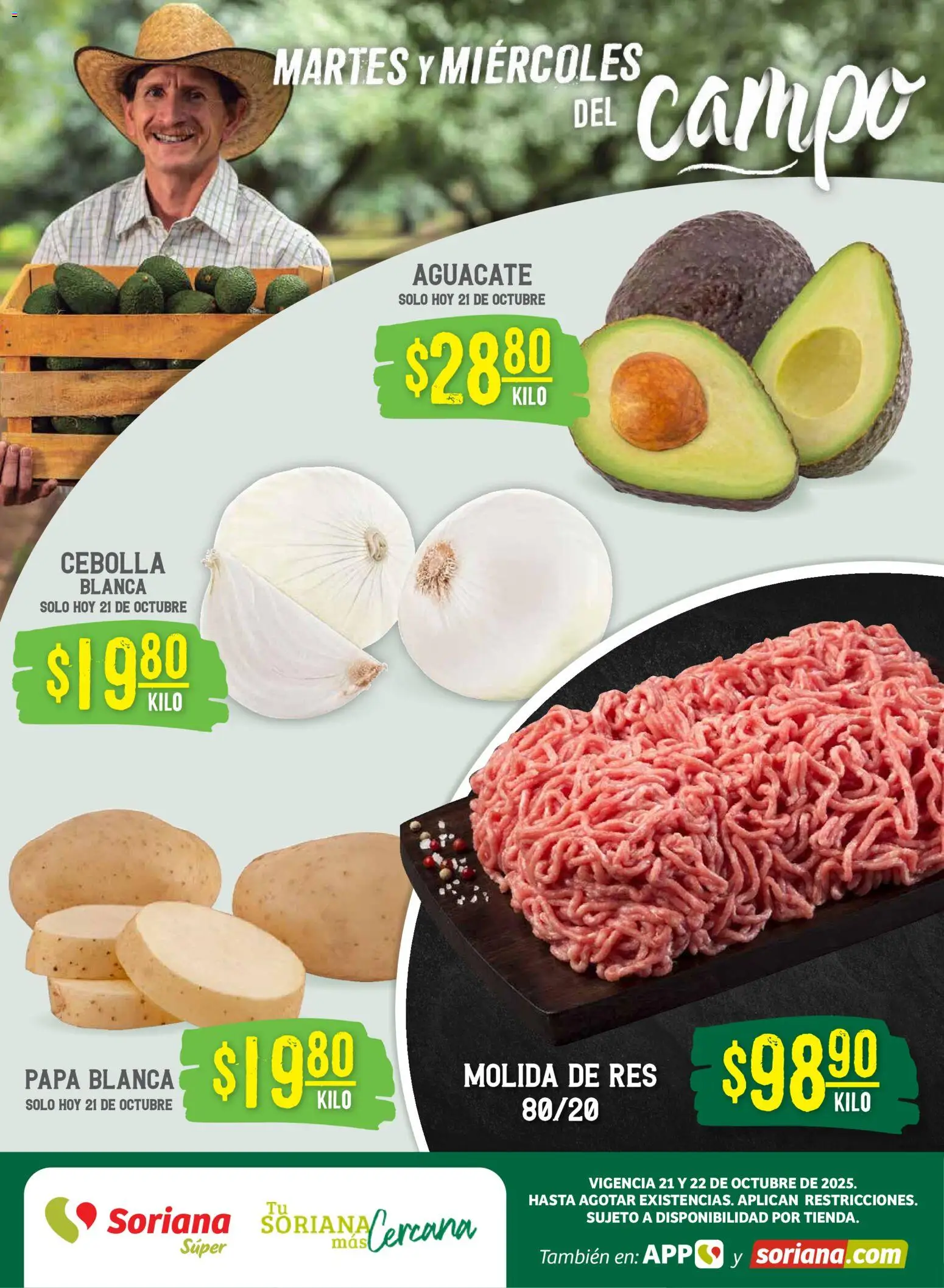 Soriana - Martes y Miércoles del Campo Súper: Nuevo León, Ciudad Victoria y Tampico - página 1- válido desde 21/10/2025