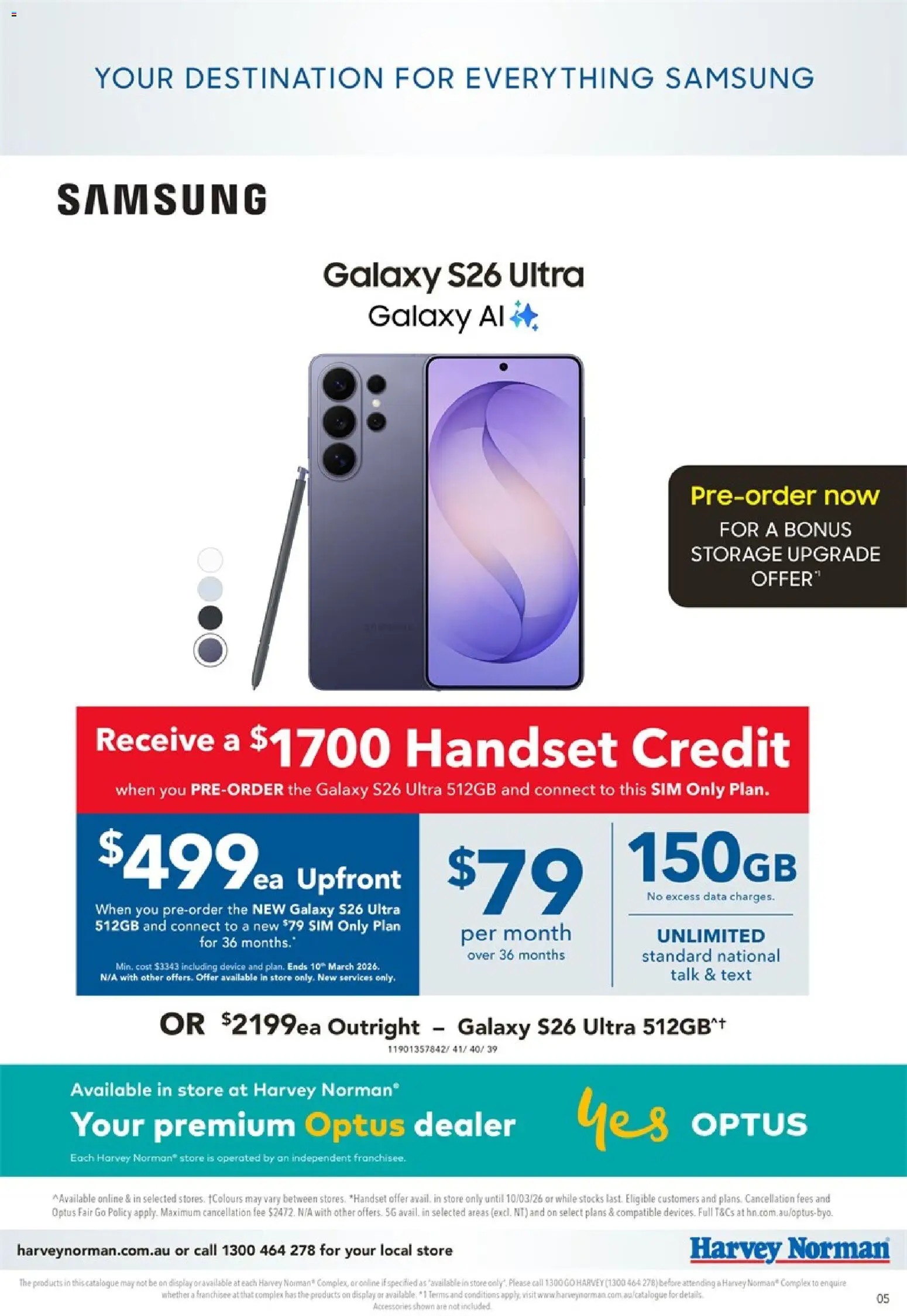 Harvey Norman Samsung Pre-Order - page 5- valid from 26/02/2026