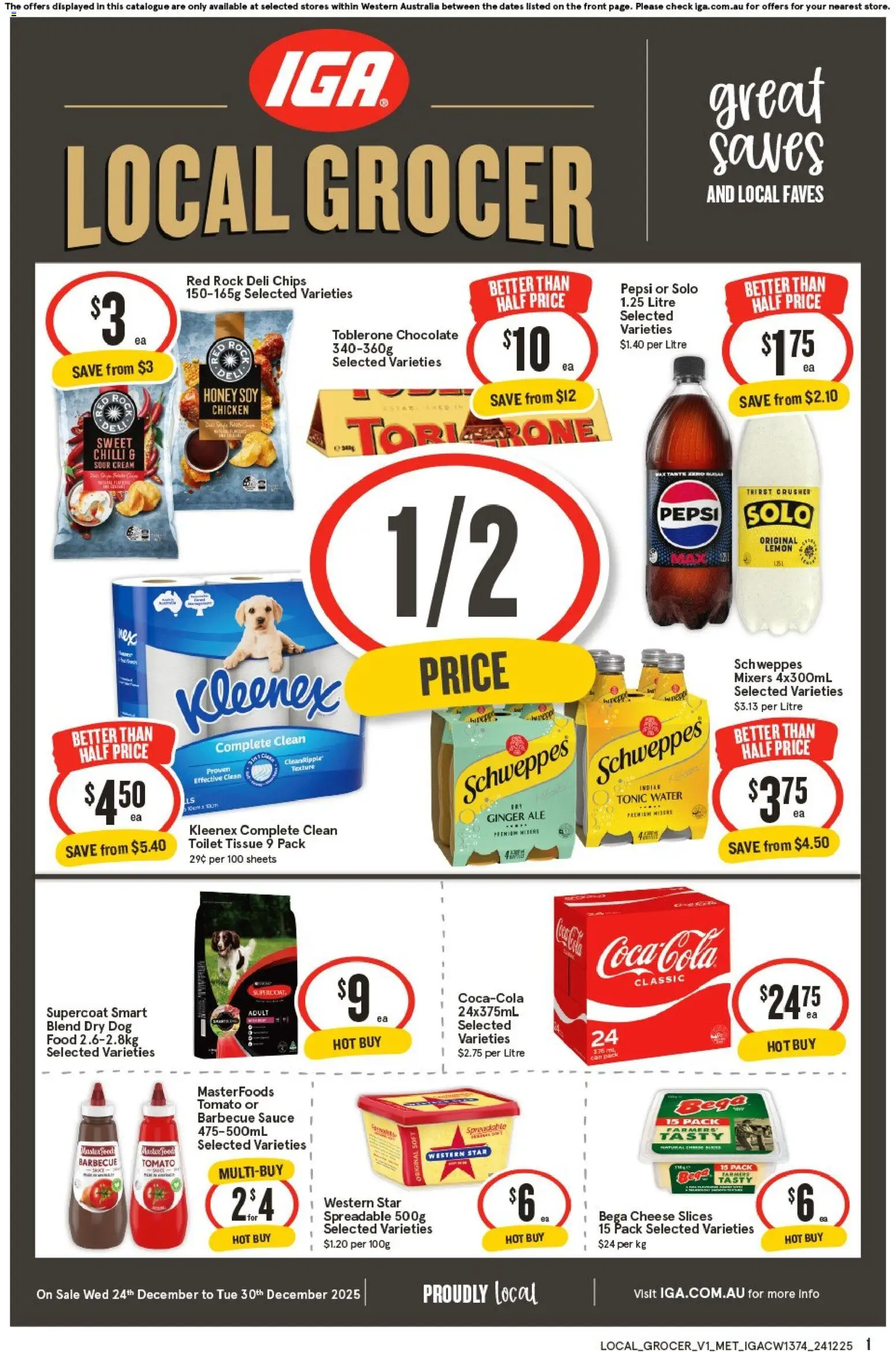 IGA Local Grocer WA - page 1- valid from 24/12/2025