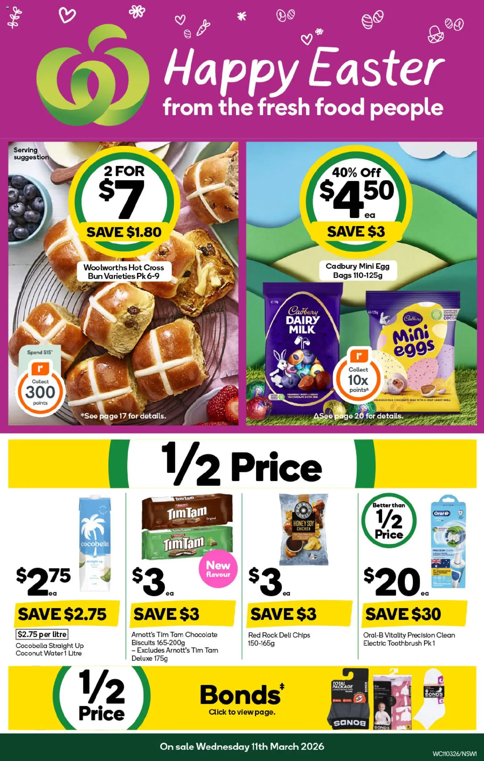 Woolworths catalogue  - page 1- valid from 11/03/2026