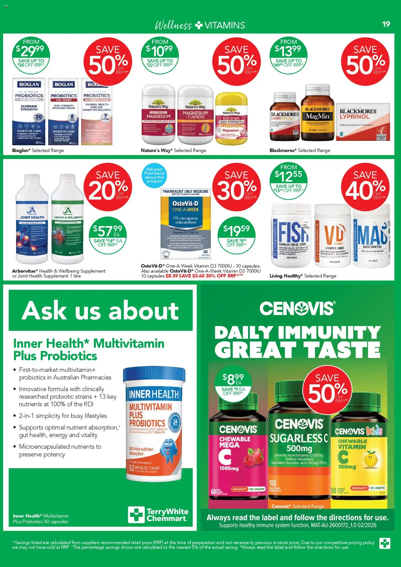 Terry White catalogue  - page 19- valid from 16/04/2026