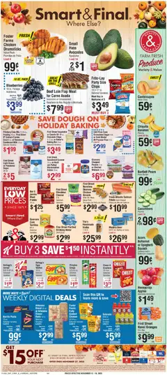 Preview Smart & Final Weekly Ad valid from 11/12/2025