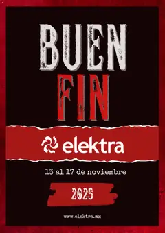 Elektra Buen Fin  válido desde 13/11/2025