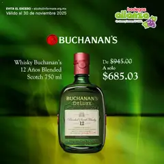 Bodegas Alianza catálogo Buchanan's válido desde 19/11/2025