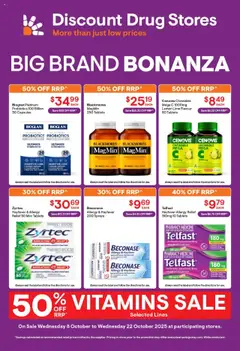 Discount Drug Stores catalogue preview - valid from 08/10/2025