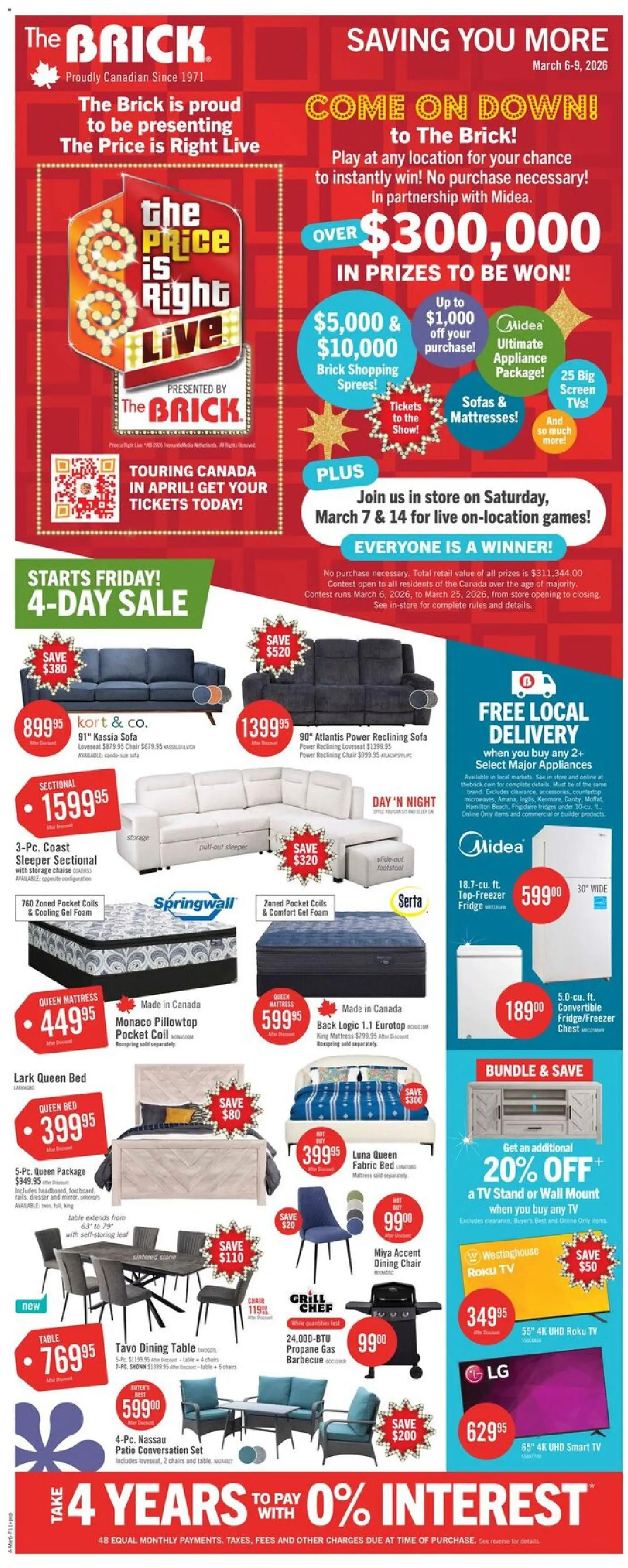 The Brick weekly flyer / circulaire - page 1- valid from Mar 6, 2026