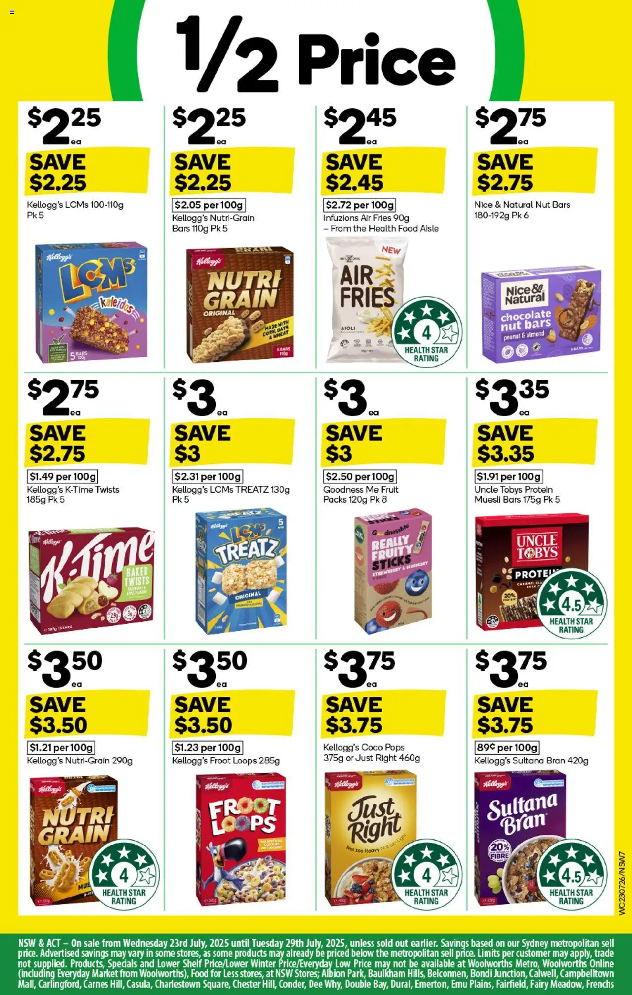 Weekly catalogue Woolworths NSW 23/07 - page 7- valid from 23/07/2025
