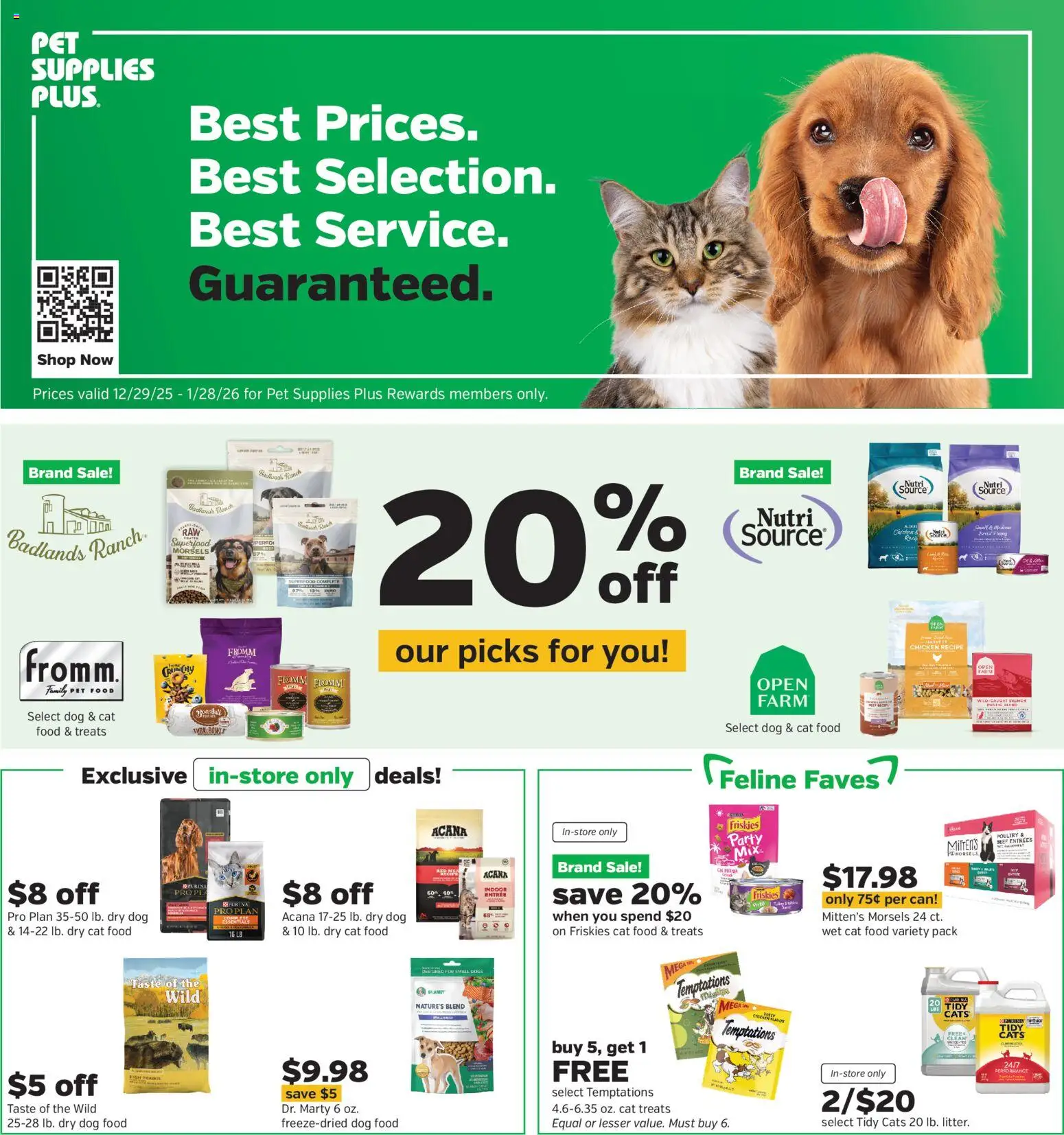 Pet Supplies Plus Weekly Ad - page 1- valid from 12/29/2025