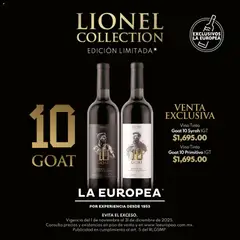 La Europea catálogo Lionel Collection válido desde 01/11/2025
