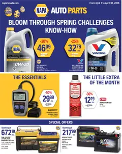 Preview NAPA Auto Parts weekly flyer valid from Apr 1, 2026