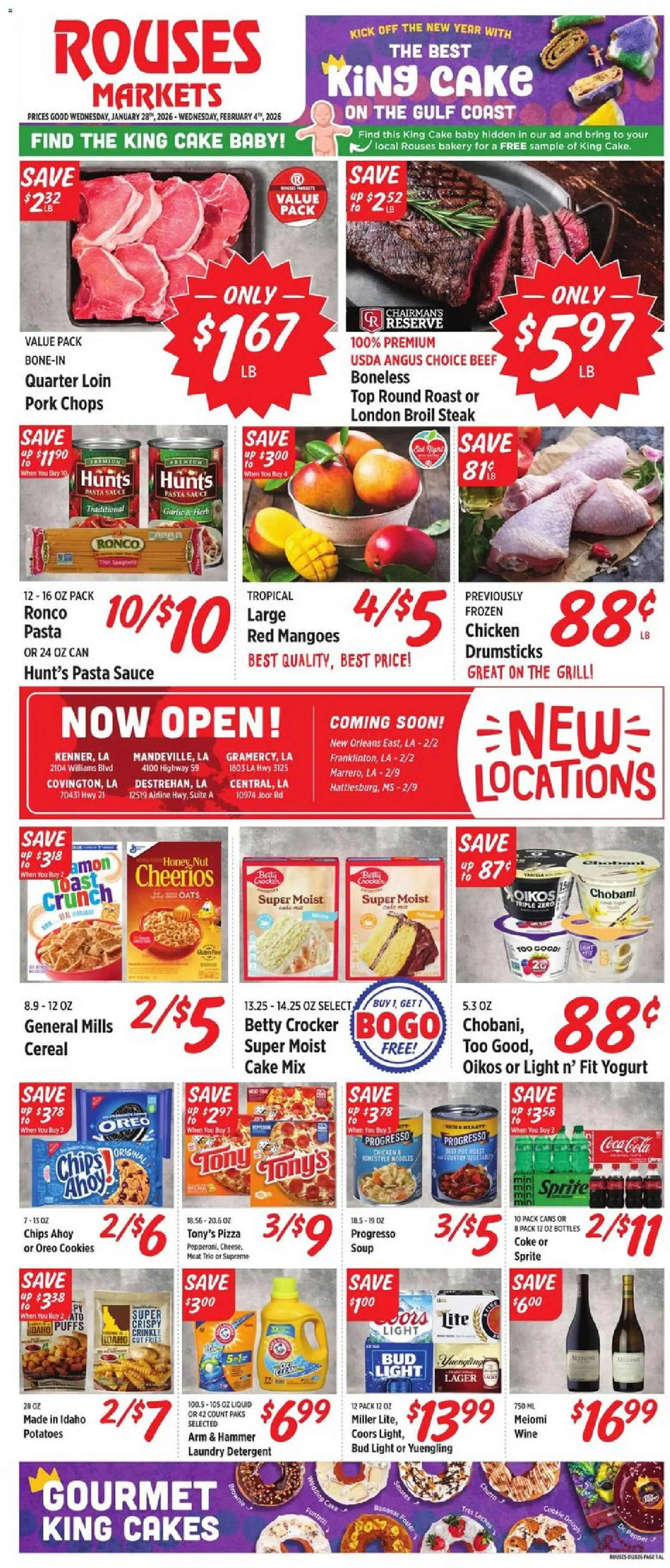 Rouses Weekly Ad - AL - page 1- valid from 01/28/2026