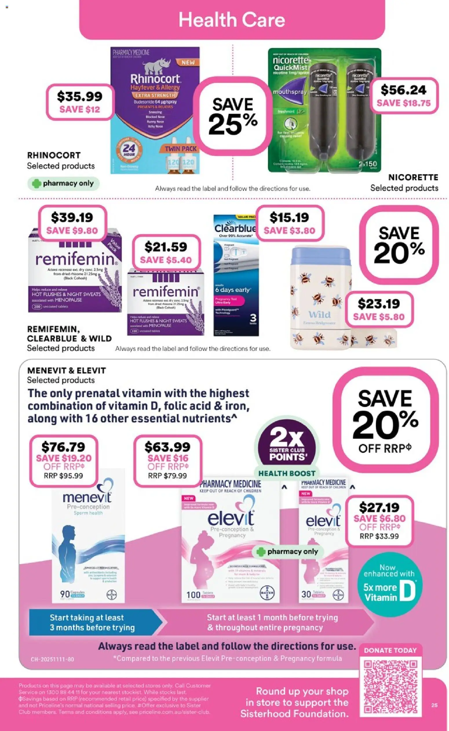 Priceline Pharmacy catalogue  - page 25- valid from 23/04/2026