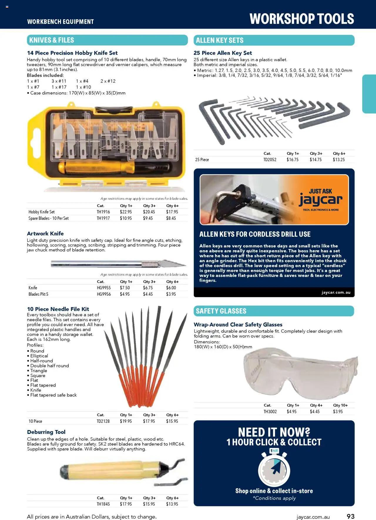 Jaycar Engineering & Scientific Catalogue 2025/2026  - page 93- valid from 09/07/2025