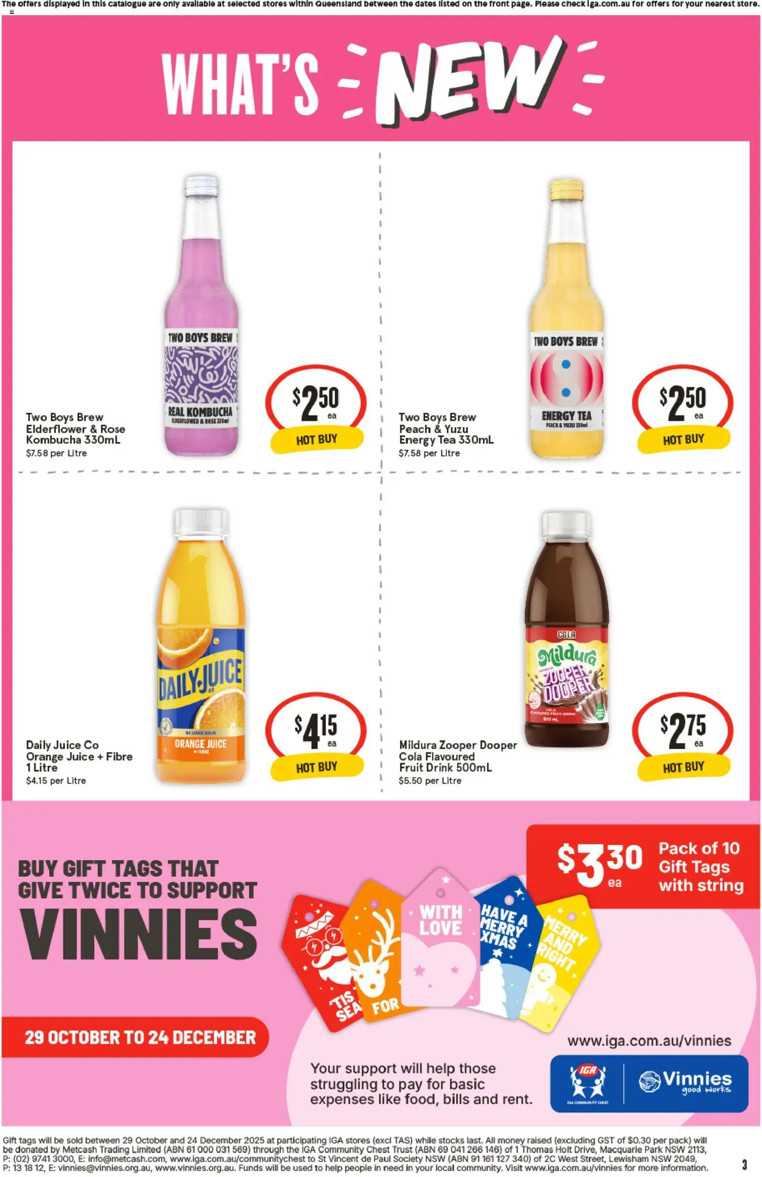 IGA Local Grocer QLD - page 3- valid from 12/11/2025