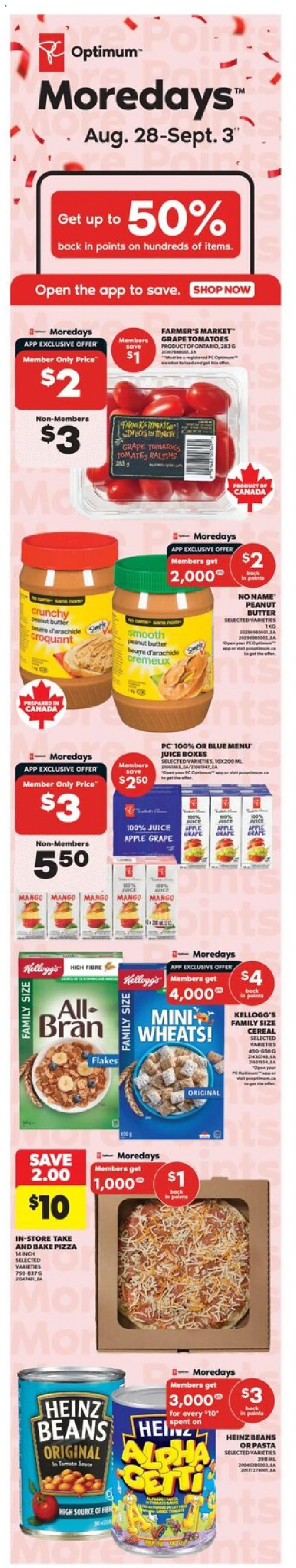 Real Canadian Superstore weekly flyer / circulaire - page 1- valid from Aug 28, 2025