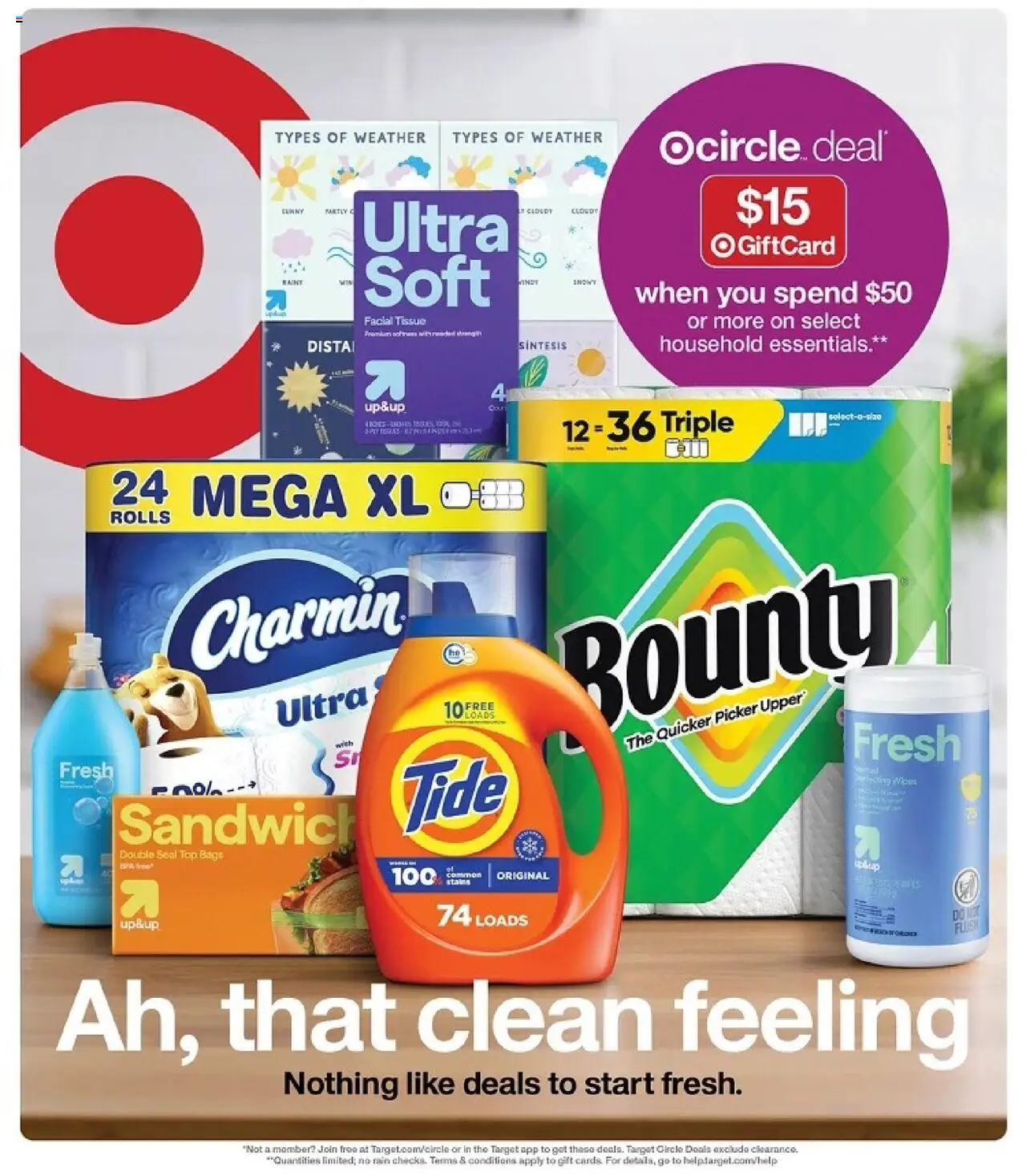 Target Weekly Ad - page 1- valid from 08/17/2025