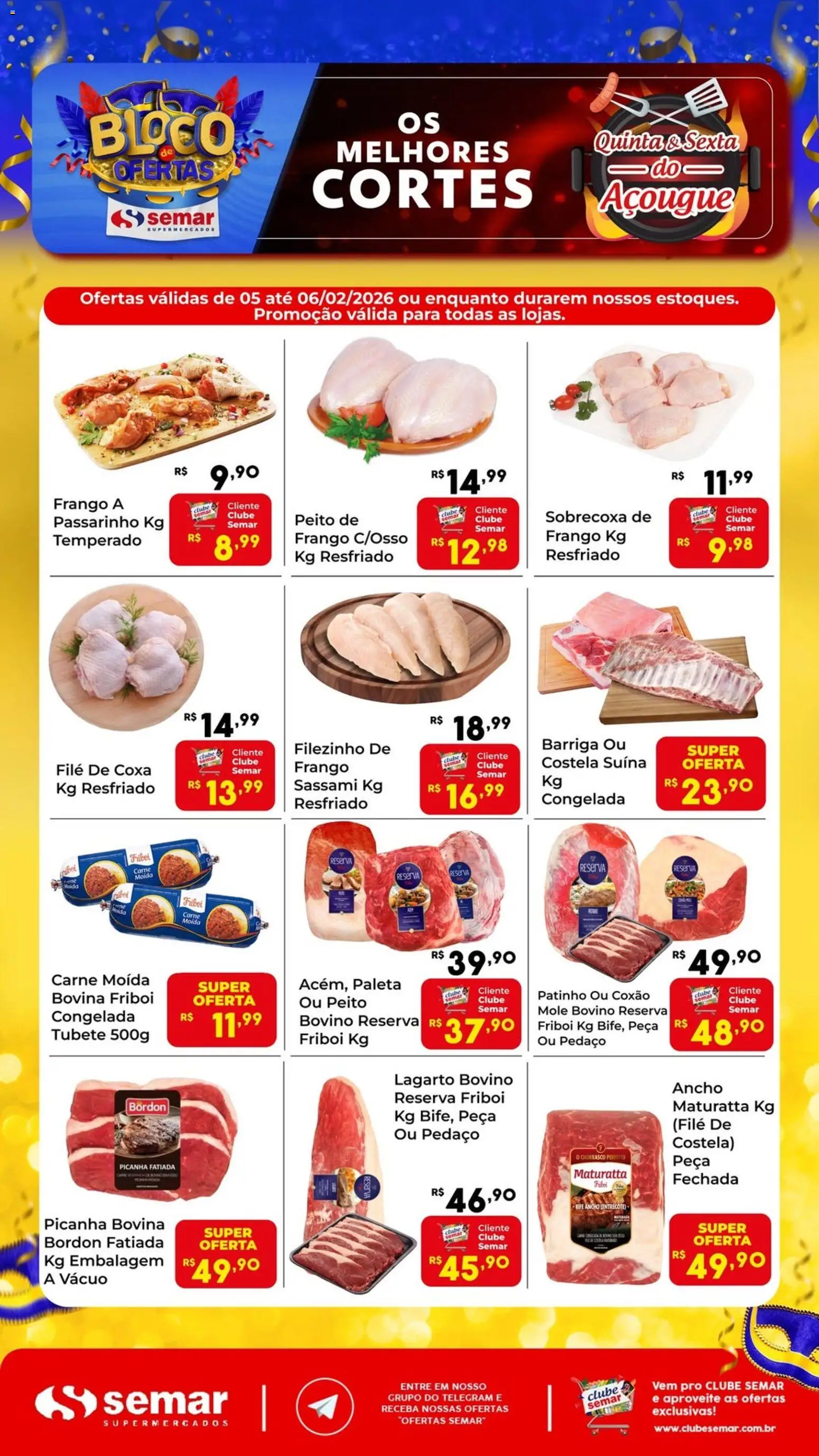 Semar Supermercado - Ofertas do Açougue - página 1- válido a partir de 05/02/2026
