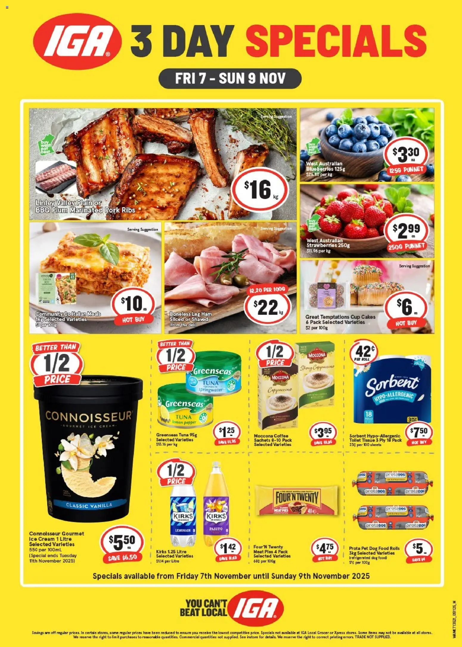 IGA Weekend Specials - WA - page 1- valid from 07/11/2025