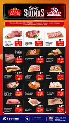 Pré-visualização Semar Supermercado - Ofertas Gran Corte válida a partir de 04/11/2025