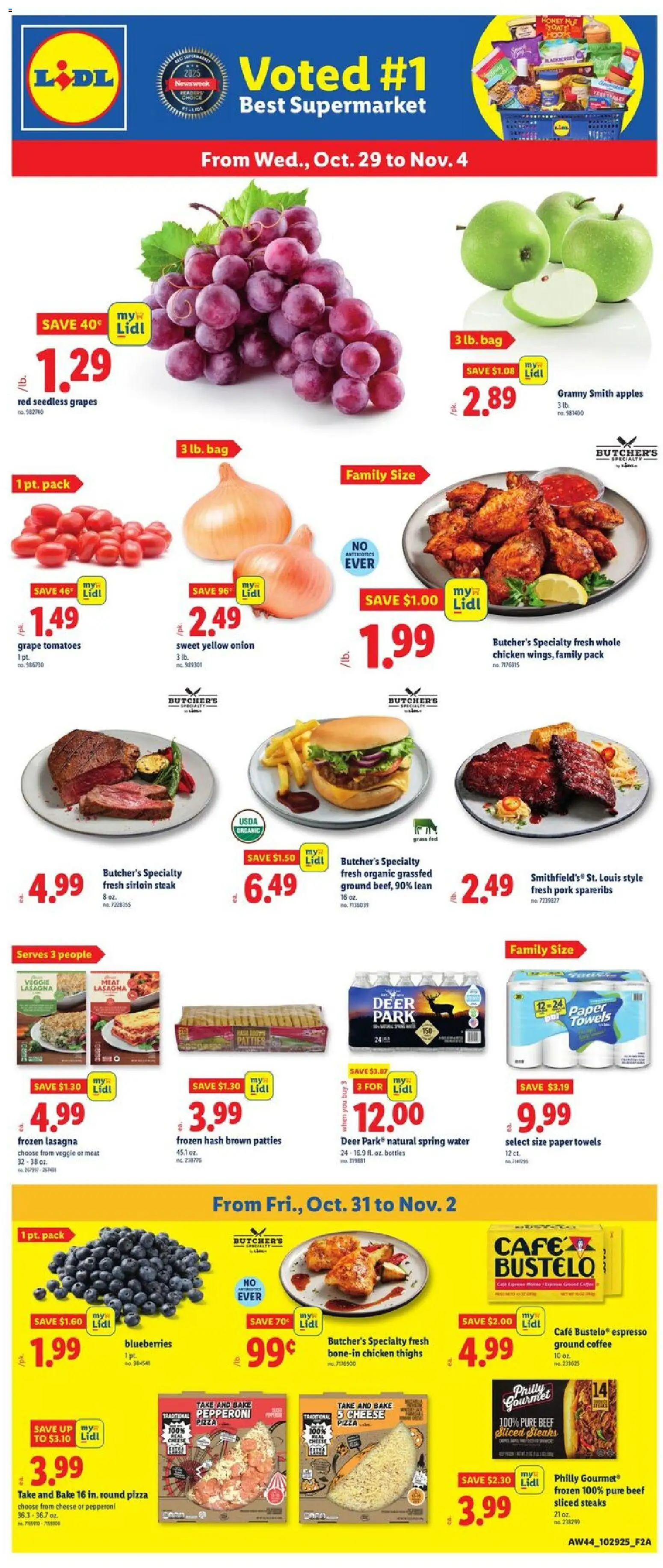 Lidl Weekly Ad - DC - page 1- valid from 10/29/2025