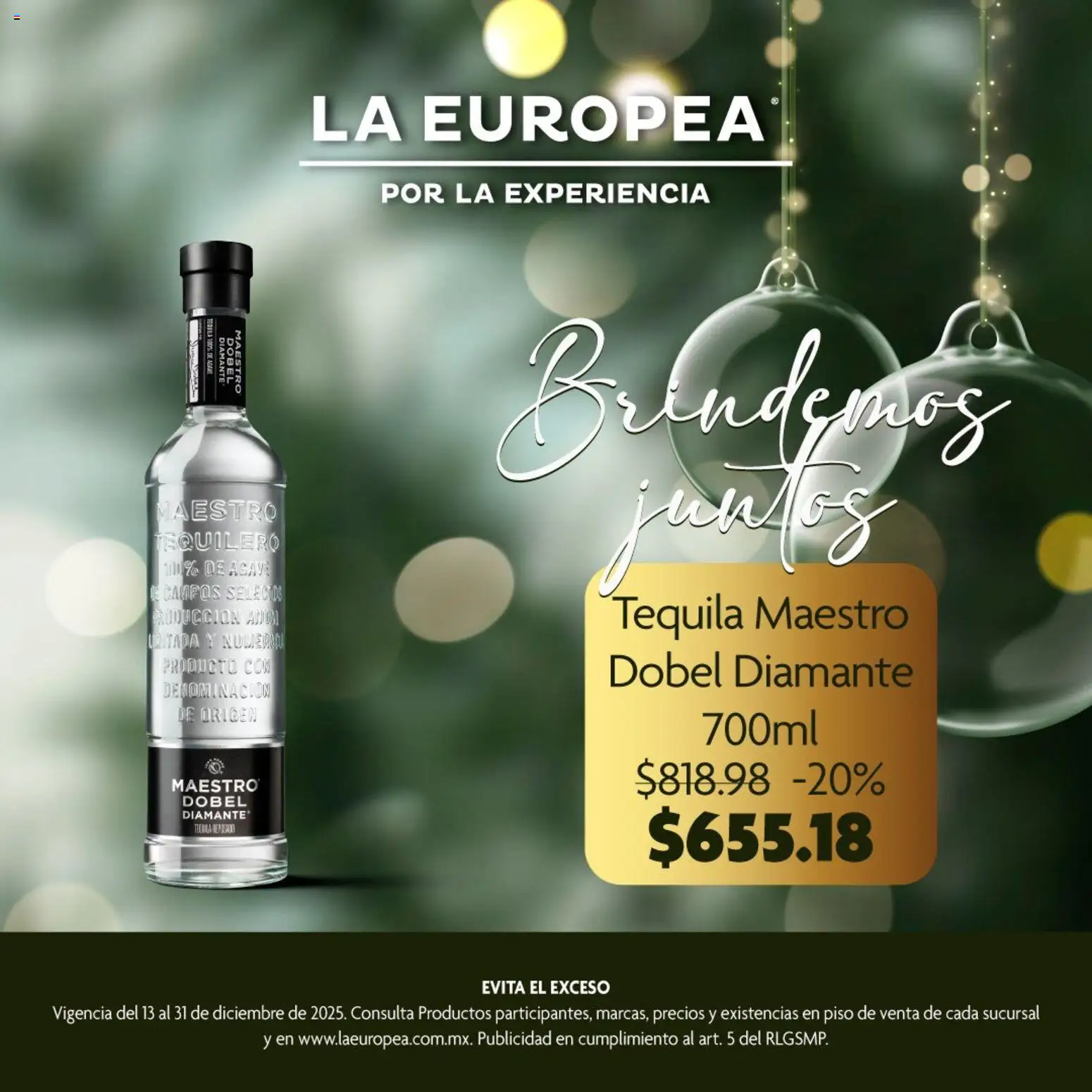 La Europea catálogo Tequila  - página 1- válido desde 13/12/2025